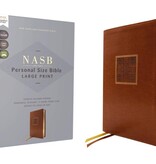 NASB, Personal Size Bible, Large Print, Leathersoft, Brown, Red Letter, 1995 Text, Comfort Print