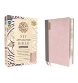 NIV Application Bible, Personal Size, Leathersoft, Pink, Red Letter, Comfort Print