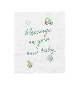 Blessings On New Baby | Eco-Friendly Greeting Card