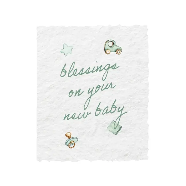 Blessings On New Baby | Eco-Friendly Greeting Card