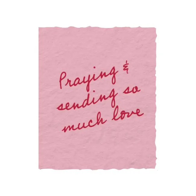 Praying + Sending Love | Religious Christian Greeting Card