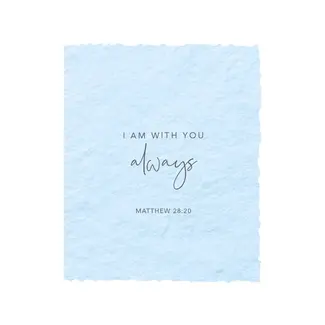 I Am with You Always | Christian Religious Greeting Card