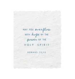 Overflow with Hope Scripture | Religious Greeting Card