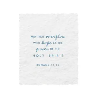 Overflow with Hope Scripture | Religious Greeting Card