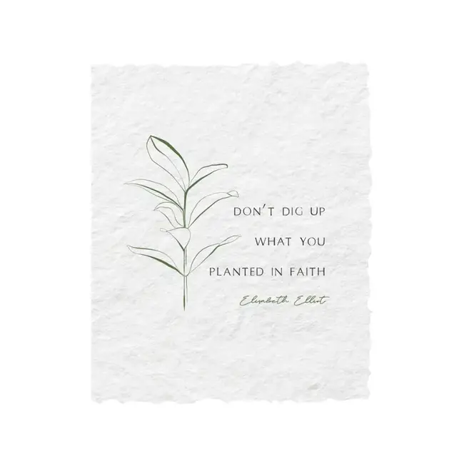 Planted in Faith | Plant Floral Greeting Card