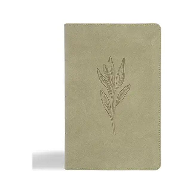 CSB Large Print Personal Size Reference Bible Sage Leathertouch Indexed