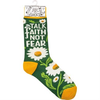 Talk Faith Not Fear Socks