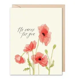 He Cares Christian Sympathy Card