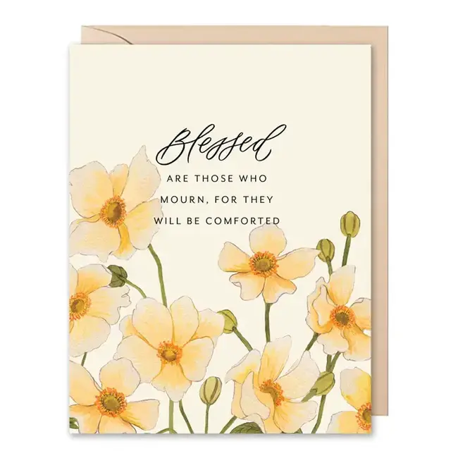 Blessed Are Those Who Mourn Christian Sympathy Card