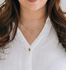 Unity Cross Necklace - Gold