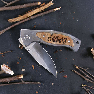 The Lord Is My Strength Pocket Knife