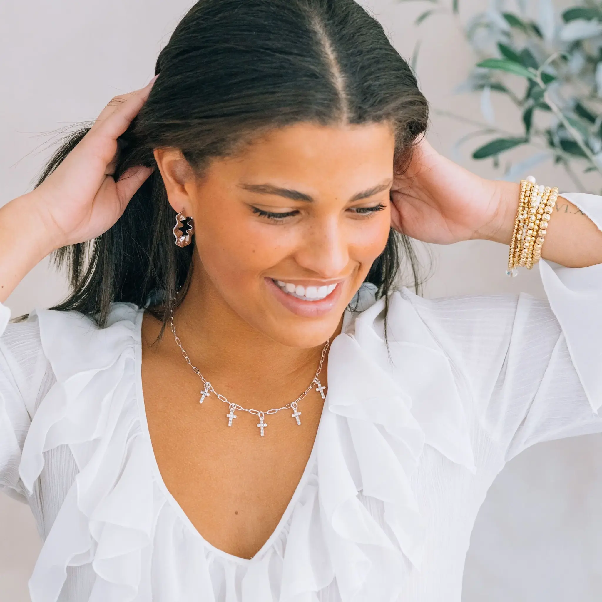 Unity Cross Necklace - Silver