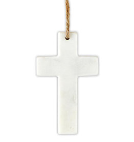 Marble Ornament - Cross