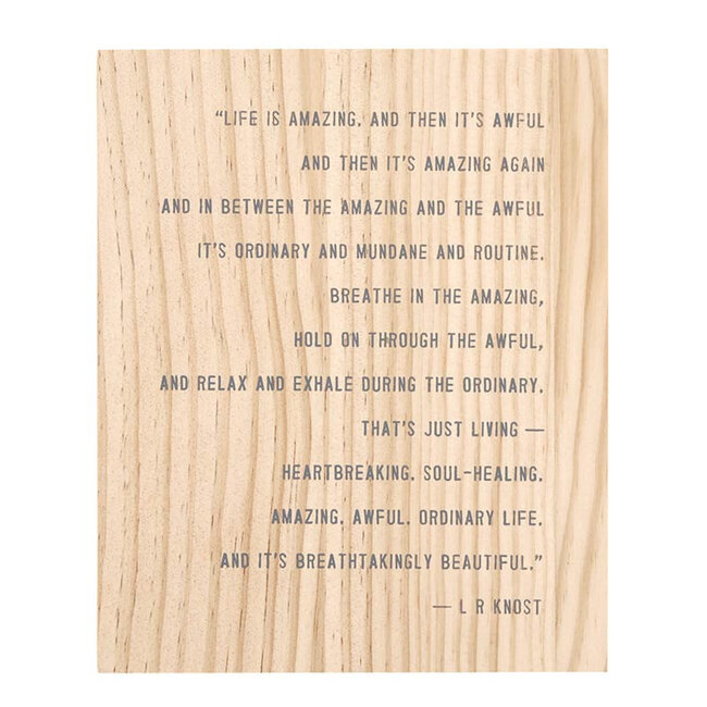 Greeting Card Set with Wood Box - Life is Amazing