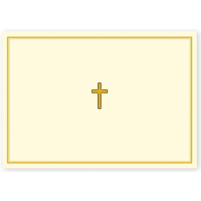 Gold Cross Note Cards