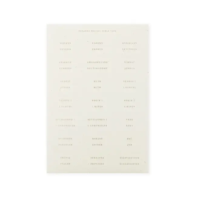 Hosanna Revival Bible Tabs: Gold
