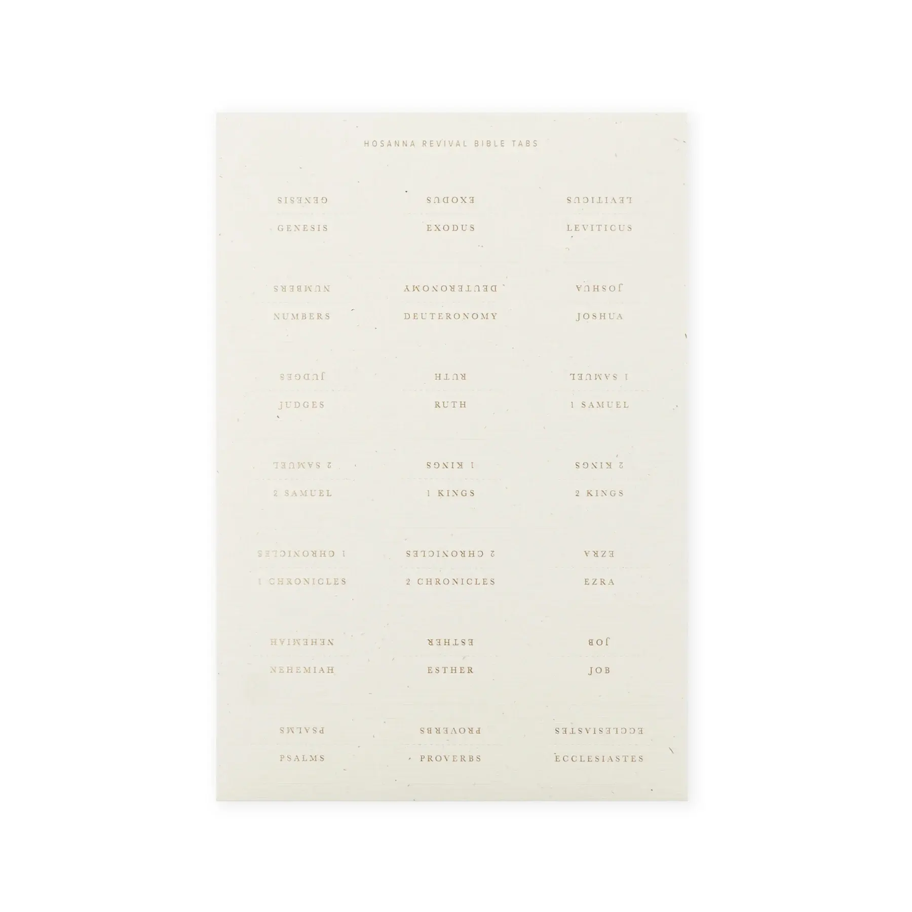 Hosanna Revival Bible Tabs: Gold