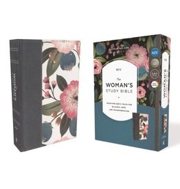 The NIV Woman's Study Bible - Blue/Floral Cloth over Board