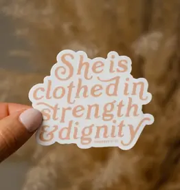 Strength and Dignity Sticker - Blush