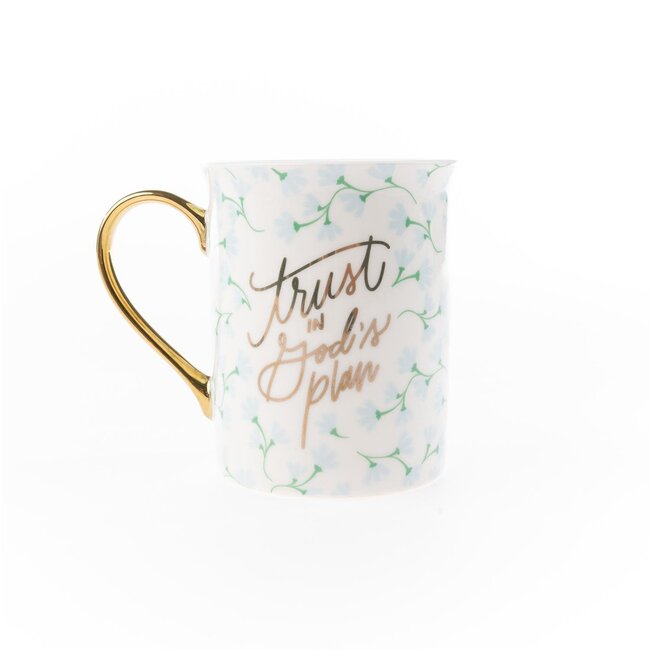 Gold Handle Mug Trust In Gods Plan
