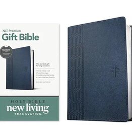 Premium Gift Bible NLT, Filament Enabled (LeatherLike, Blue Cross, Red Letter)