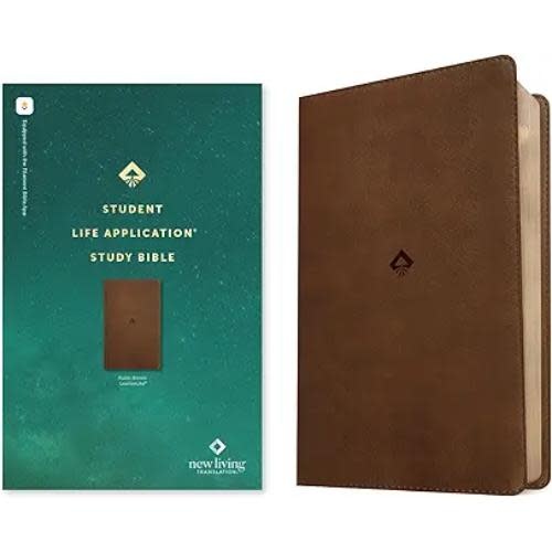 NLT Student Life Application Study Bible, Filament Enabled (LeatherLike, Rustic Brown, Red Letter)