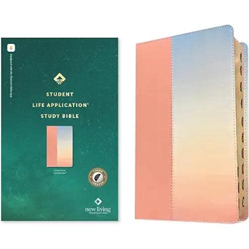 NLT Student Life Application Study Bible, Filament Enabled (LeatherLike, Ombre Pink, Indexed, Red Letter)