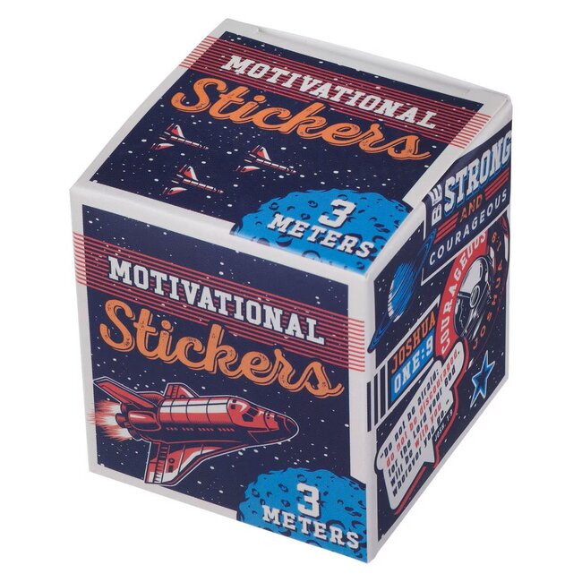 Sticker Roll Motivational Strong & Courageous Jos...