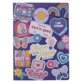 Shine for Jesus Purple Stickers Notebook -  Matthew 5:16