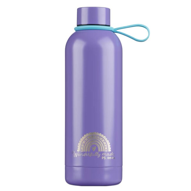 Wonderfully Made Stainless Steel Water Bottle with Stickers - Psalm 139:14