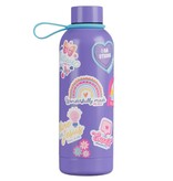 Wonderfully Made Stainless Steel Water Bottle with Stickers - Psalm 139:14