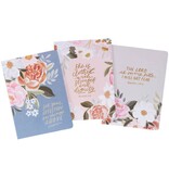 Affection Blue Floral Notebook Set - Colossians 3:2