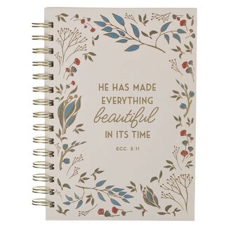Everything Beautiful in Its Time Spiral Journal - Ecclesiastes 3:11