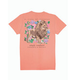 Strong and Courageous Floral Graphic Tee -