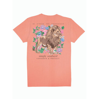 Strong and Courageous Floral Graphic Tee -