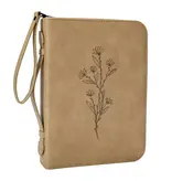 Bible Cover, Bible Case, Book Holder, Floral, Debossed