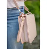 Bible Cover, Weave Bible Case, Crossbody Blush