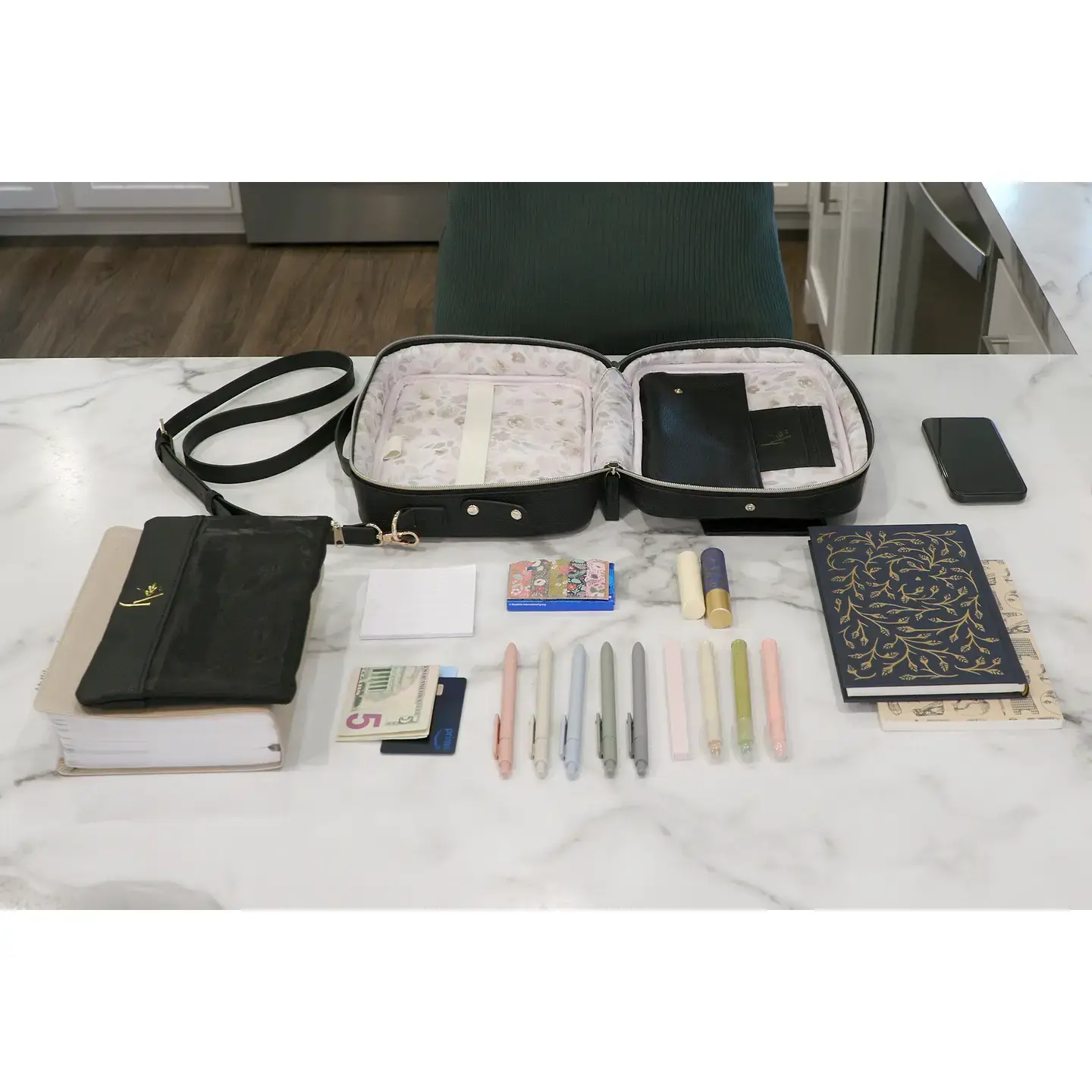 Bible Cover, Bible Bag, Bible Crossbody Bag, Black