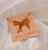He Holds All Together Charm Necklace