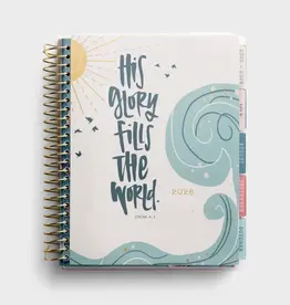 Katygirl -His Glory Fills the World -2025-2026 18-Month Premium Devotional Planner