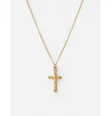 Textured Cross Necklace