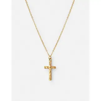 Textured Cross Necklace Textured Cross Necklace