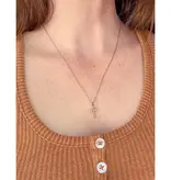Textured Cross Necklace