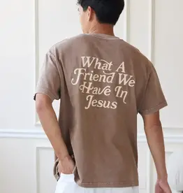 What A Friend in Jesus Brown Unisex Tee