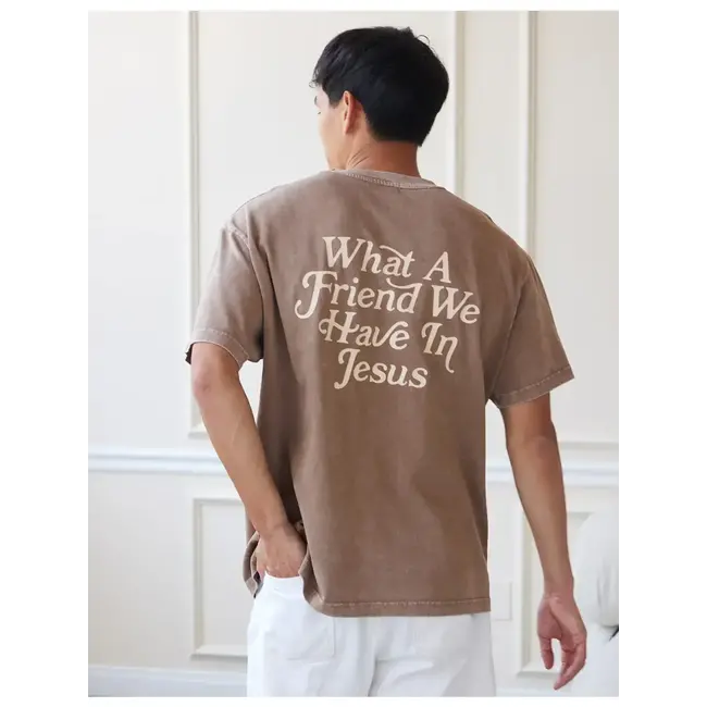 What A Friend in Jesus Brown Unisex Tee