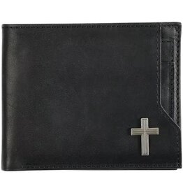 Silver Cross Black Genuine Leather Wallet