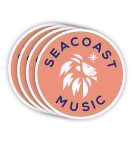 Seacoast Music Orange Circle Sticker