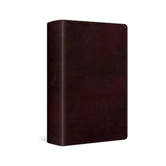 ESV Large Print Personal Size Bible, Red Letter TruTone, Mahogany
