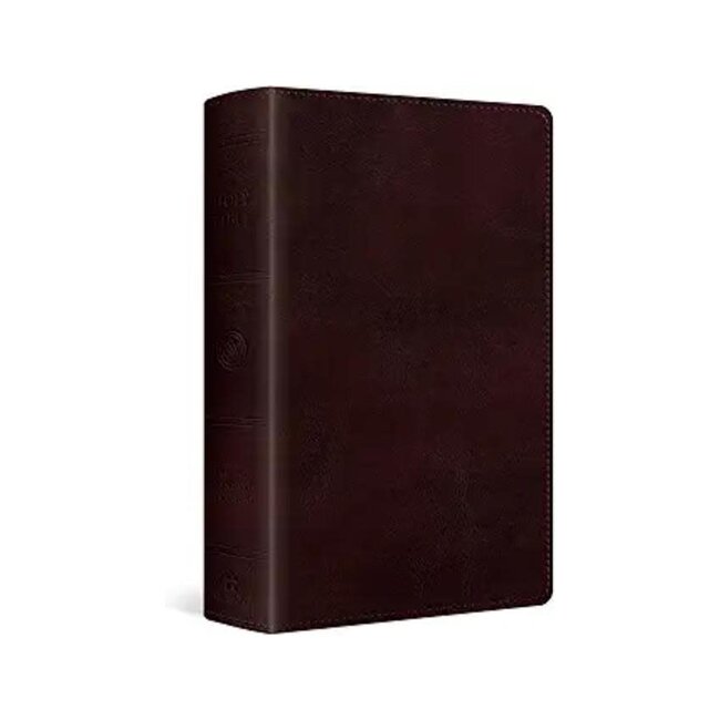 ESV Large Print Personal Size Bible, Red Letter TruTone, Mahogany