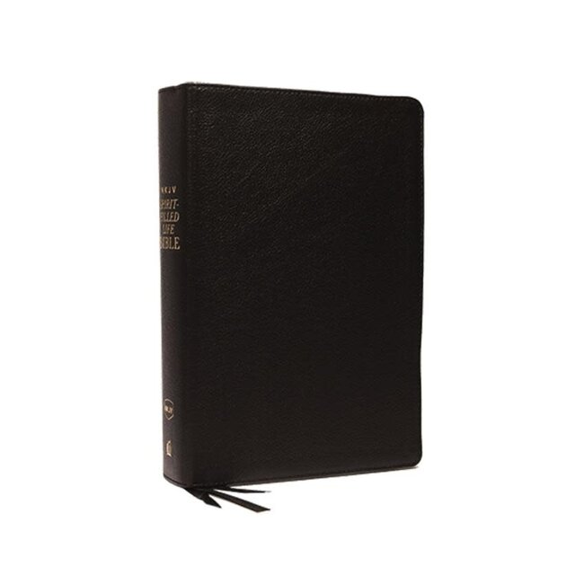 NKJV, Spirit-Filled Life Bible, Third Edition, Genuine Leather, Black, Red Letter